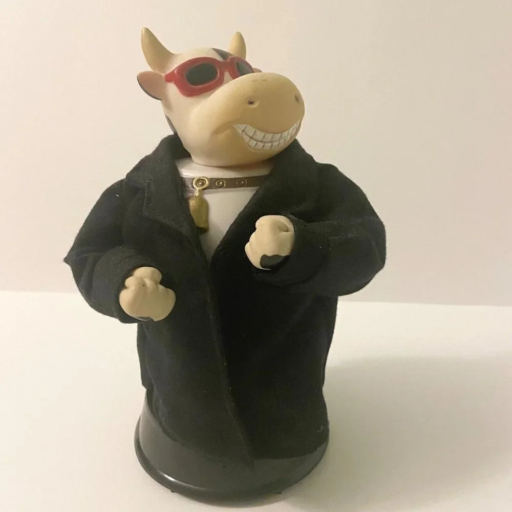 Animated Cow Flasher Yodeling Musical Battery Operated 9 Inch Tall Cow Joke Toy